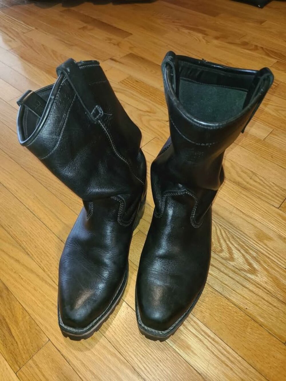 Vintage Viberg leather motorcycle boots